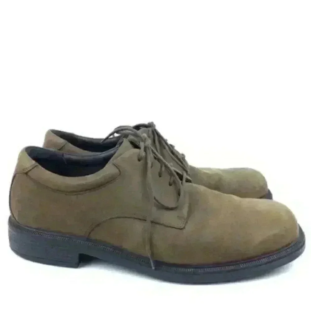 Rockport Mens Oxford Sz 11 brown leather lace up
